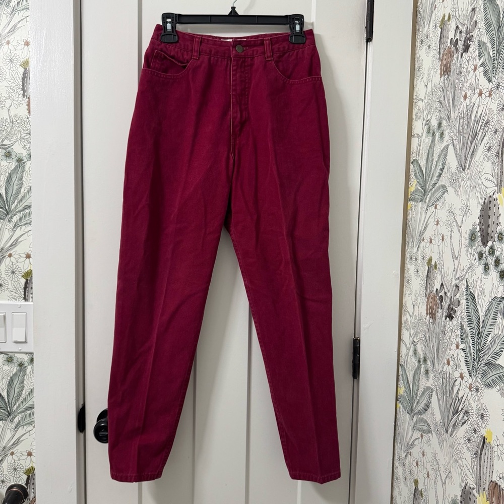 Talbots Petites Women’s‎ Jeans Red 6P Straight Leg Vintage 90s